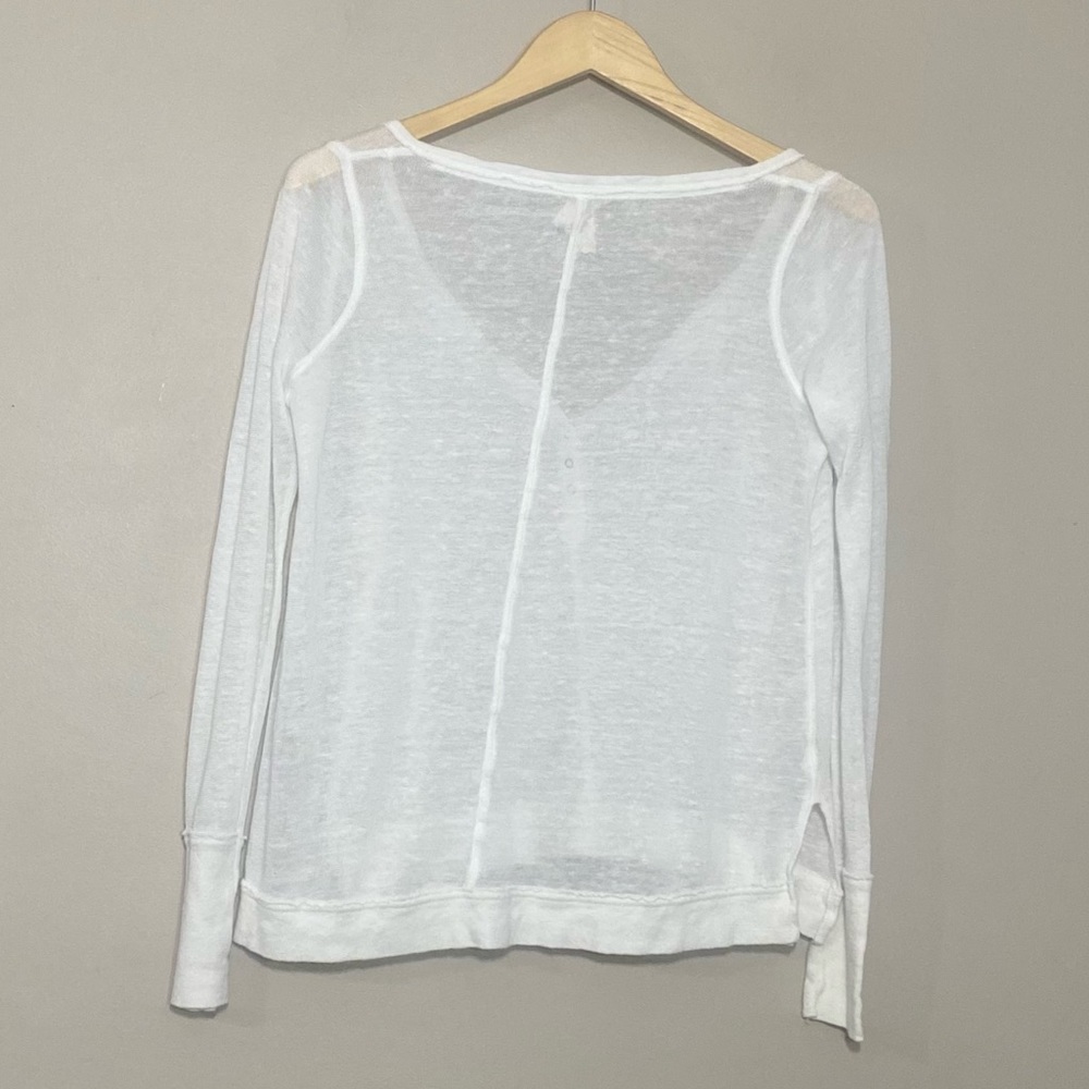 Free People We the Free || Woman’s Affogato Hacci Henley size Medium - Picture 7 of 10